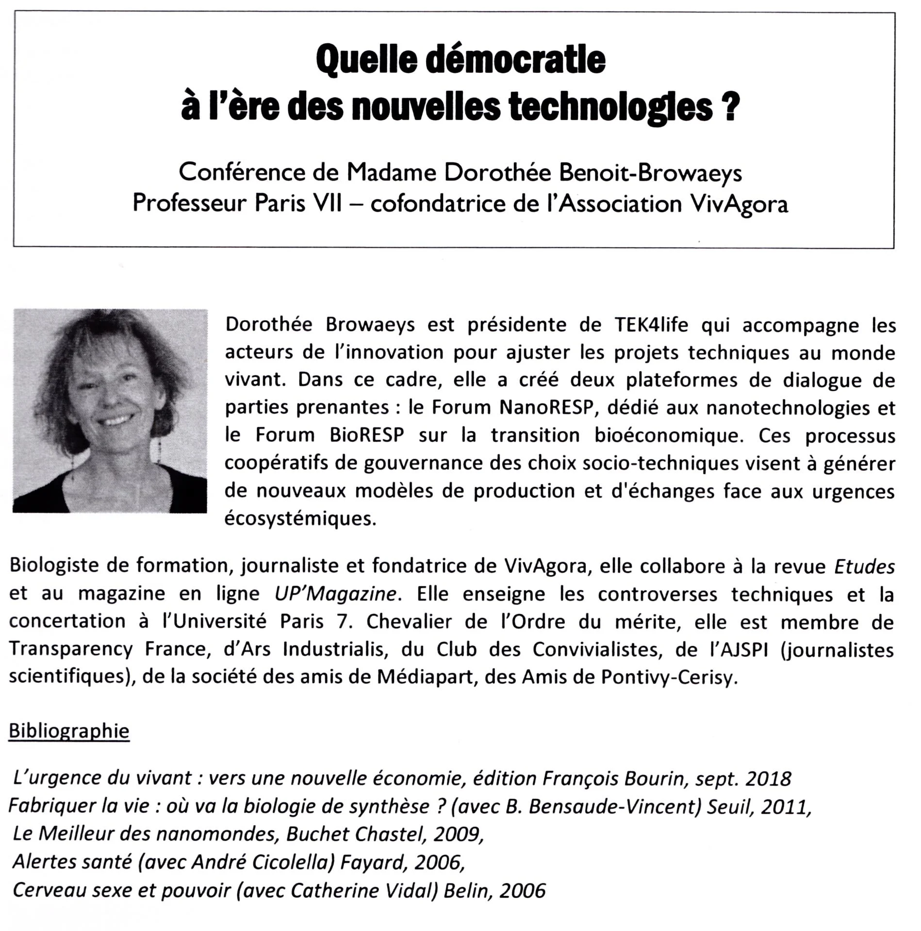 Quelle démocratie à l'ère des nouvelles technologies