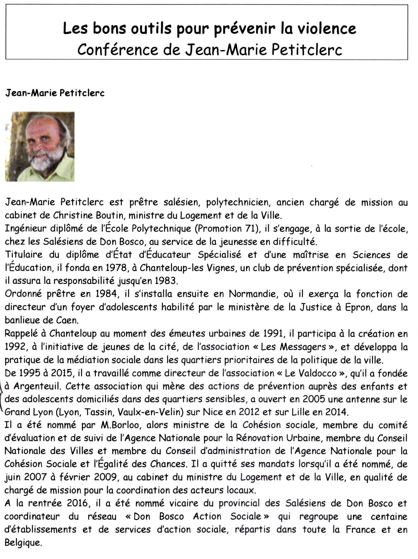 les bons outils pour prévenir la violence